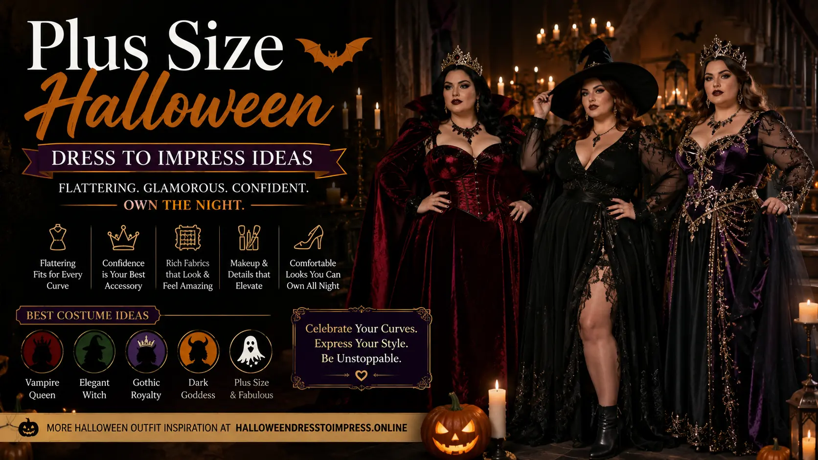 Plus Size Halloween Dress to Impress Ideas